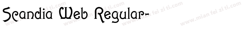 Scandia Web Regular字体转换